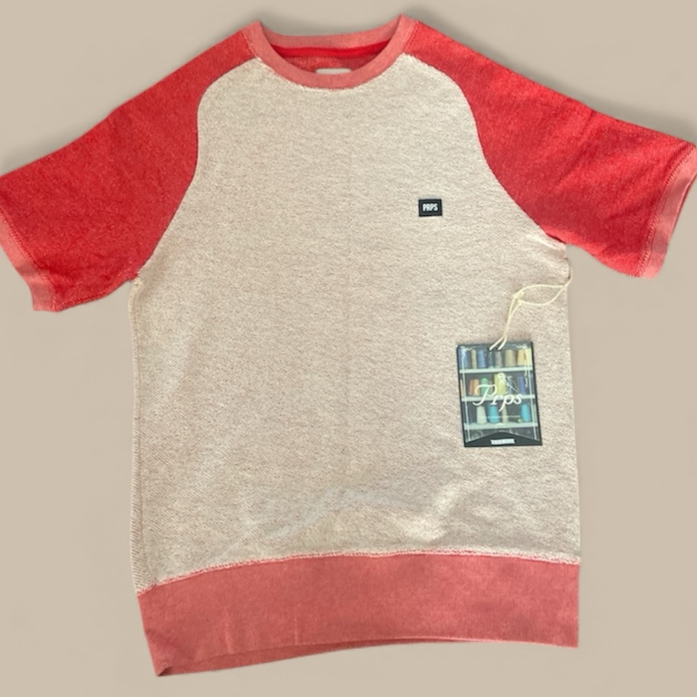 PRPS Red and Cream Short Sleeve Tee